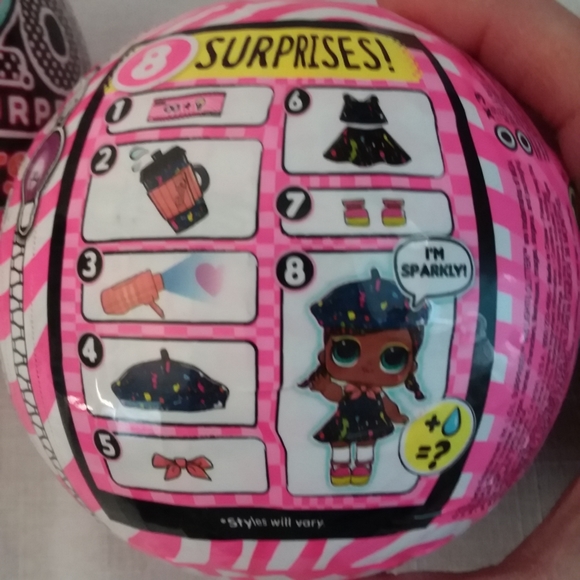 LOL Surprise Lights Glitter Series Ball (Lot of 2) Doll & Accessories 2020 NEW - Picture 3 of 7